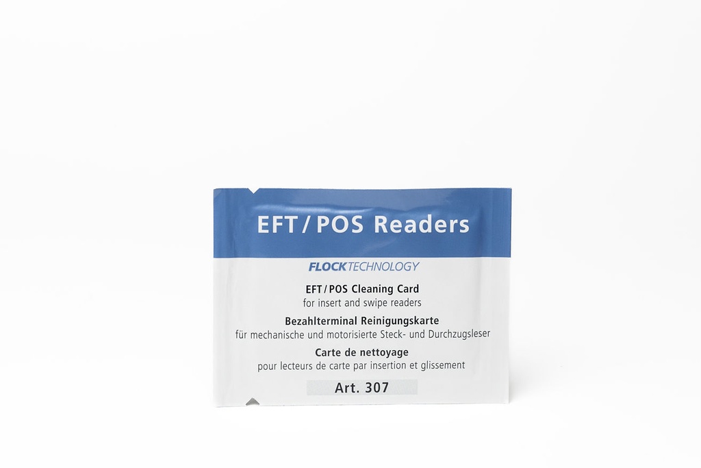 Cleaning card for card reader